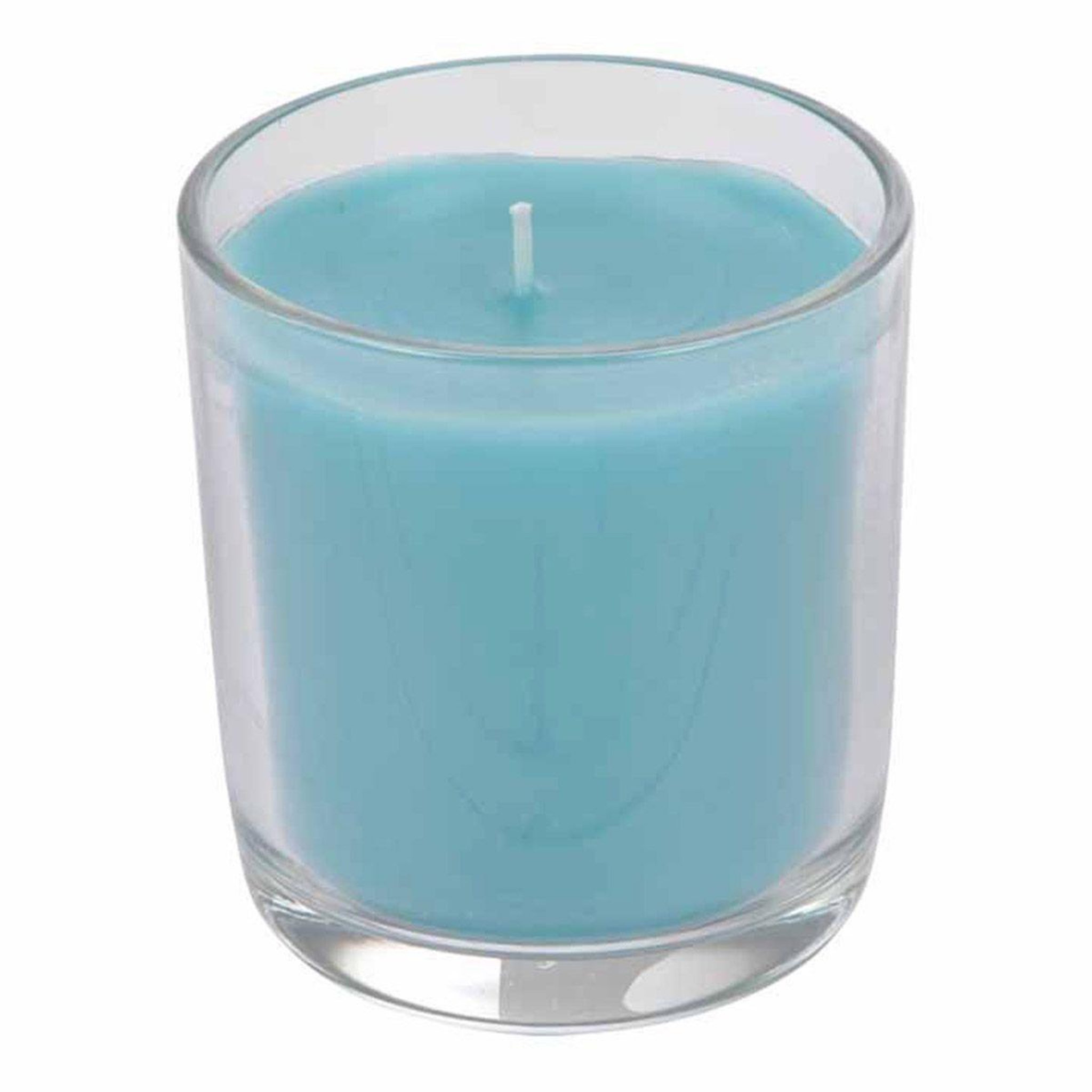 HOMEA Bougie parfumée verrine déco  tropical fresh  9cm pluie d'été
