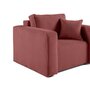 Voir la diapositive 4 : BEST MOBILIER Topaze - fauteuil - en velours texturé