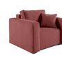 Voir la diapositive 4 : BEST MOBILIER Topaze - fauteuil - en velours texturé