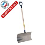 OUTILS PERRIN Poussoir à neige Gratte large aluminium  75 cm manche poignée YD,  pour le déneigement