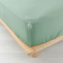 Voir la diapositive 1 : Paris Prix Drap Housse en Gaze de Coton  Angelia  160x200cm Vert Sauge