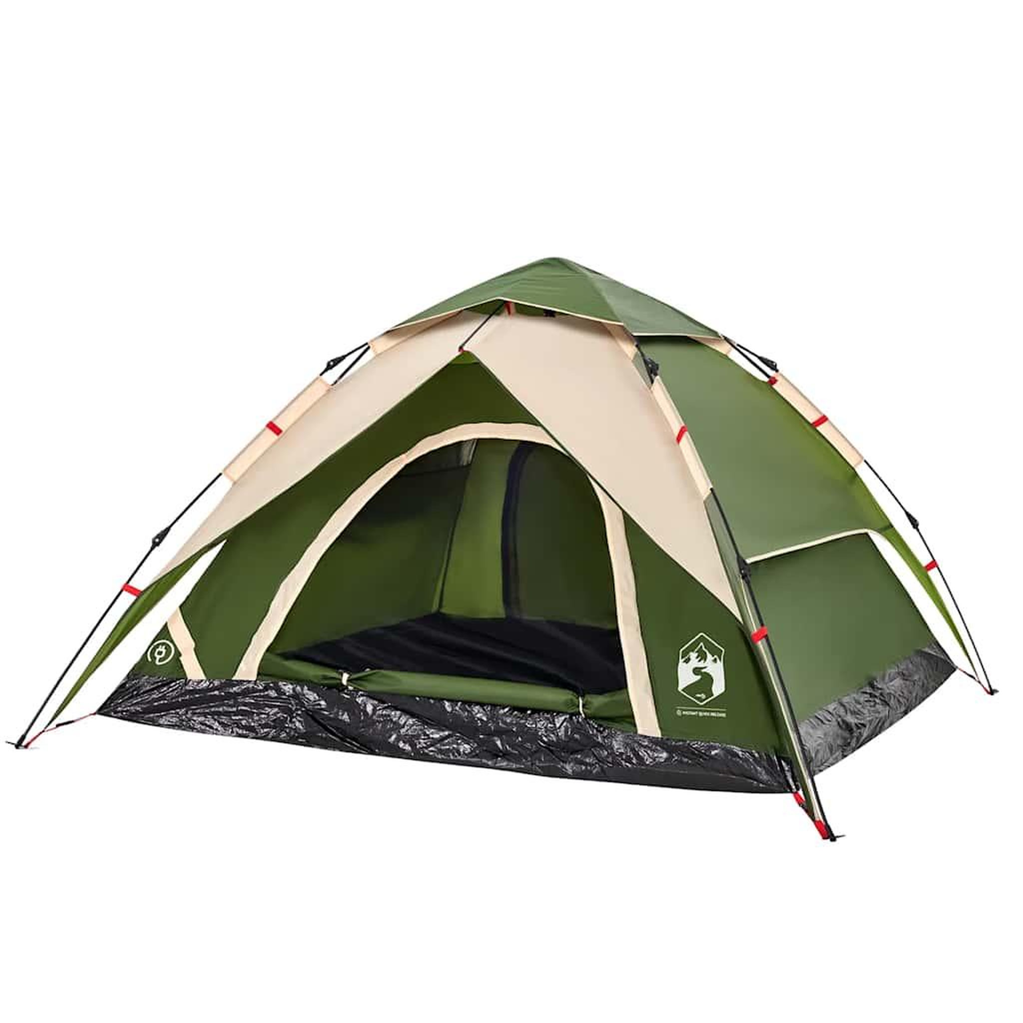 Voir la diapositive 4 : VIDAXL Tente de camping a dome 5 personnes vert liberation rapide