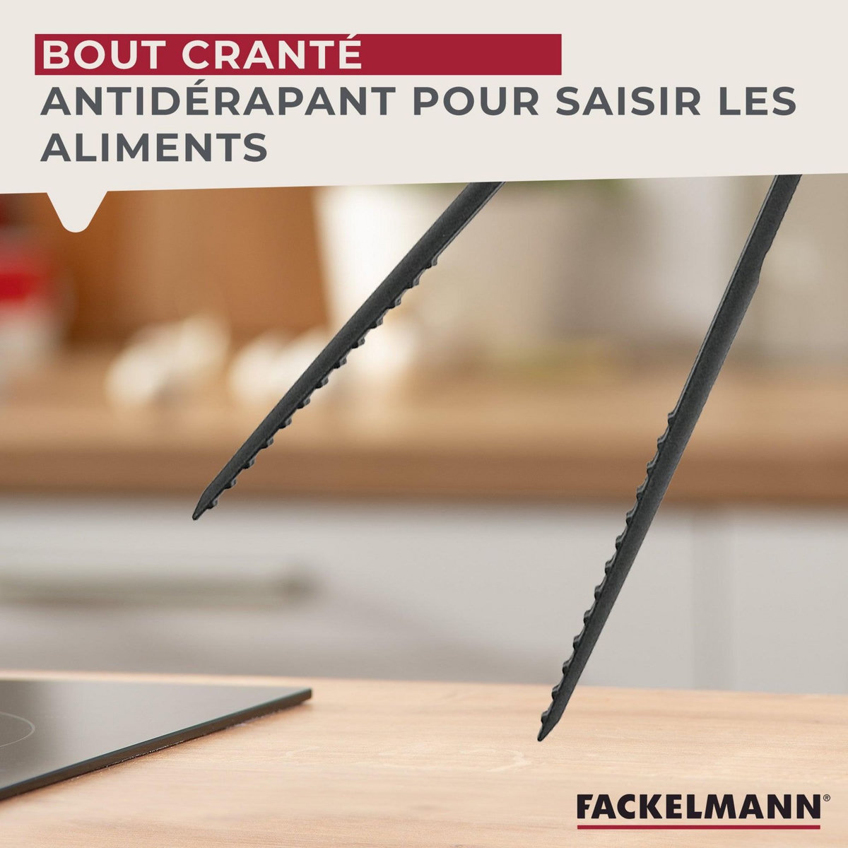 Fackelmann Ensemble de 2 Pinces de cuisine multifonction 31,1 cm Fackelmann Basic