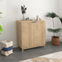 Voir la diapositive 5 : CONCEPT USINE Buffet en bois avec 2 portes et 2 niches SCANDI