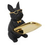 Voir la diapositive 1 : Paris Prix Statuette & Vide-Poche  Bulldog  21cm Noir