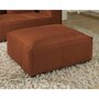 Voir la diapositive 1 : LISA DESIGN Stella - pouf en velours côtelé - style contemporain
