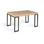 Voir la diapositive 1 : Table console extensible avec rallonges style industriel 45/140 cm HOUSTON  