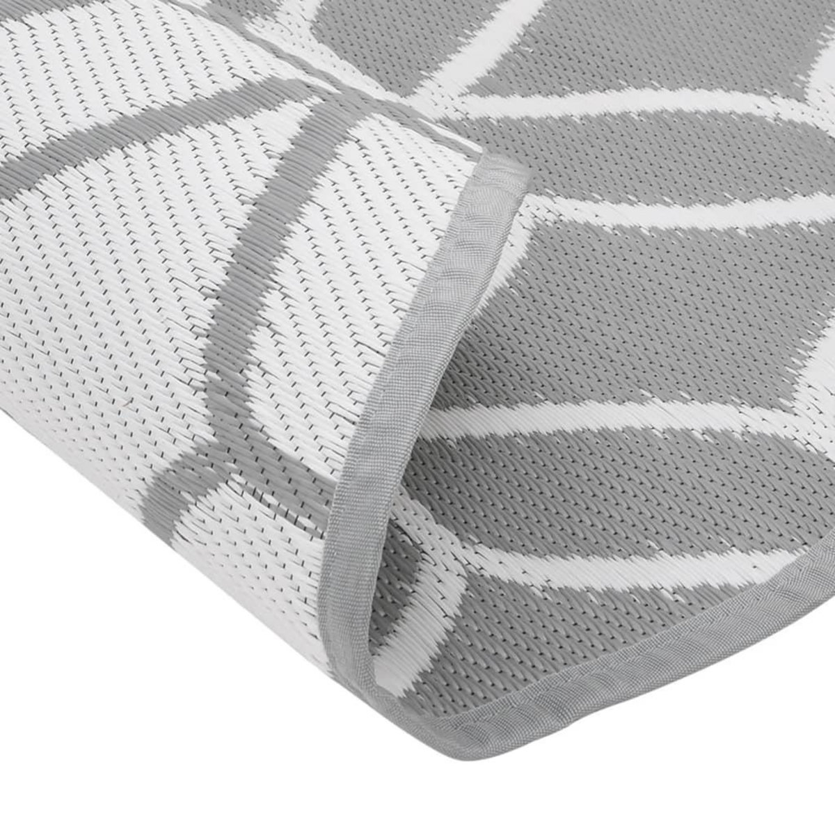 VIDAXL Tapis d'exterieur ARAKIL gris Ø160 cm PP