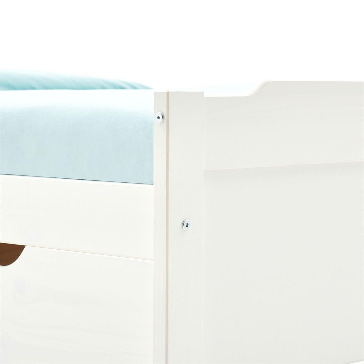 IDIMEX Lit fonctionnel MIA 90 x 190 cm, en pin massif