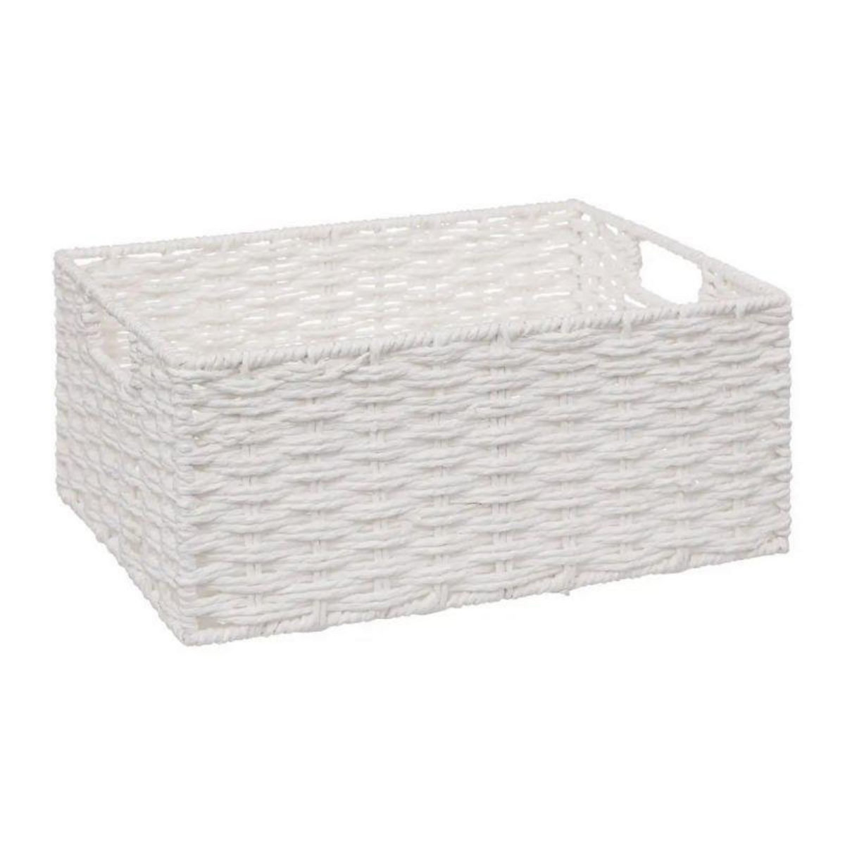  Lot de 4 Paniers de Rangement  Costa  32cm Blanc