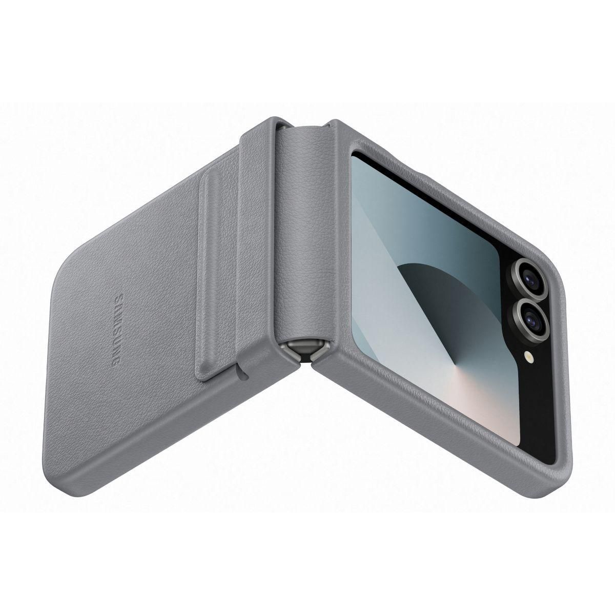 Samsung Coque Z Flip6 Gris Premium design