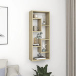 VIDAXL Etagere murale Chene sonoma 36x16x90 cm Bois d'ingenierie