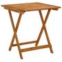 Voir la diapositive 1 : VIDAXL Table pliable de jardin 70x70x75 cm Bois d'acacia massif