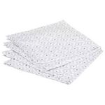 ATMOSPHERA Lot de 4 Serviettes de Table  Etnik  40x40cm Gris