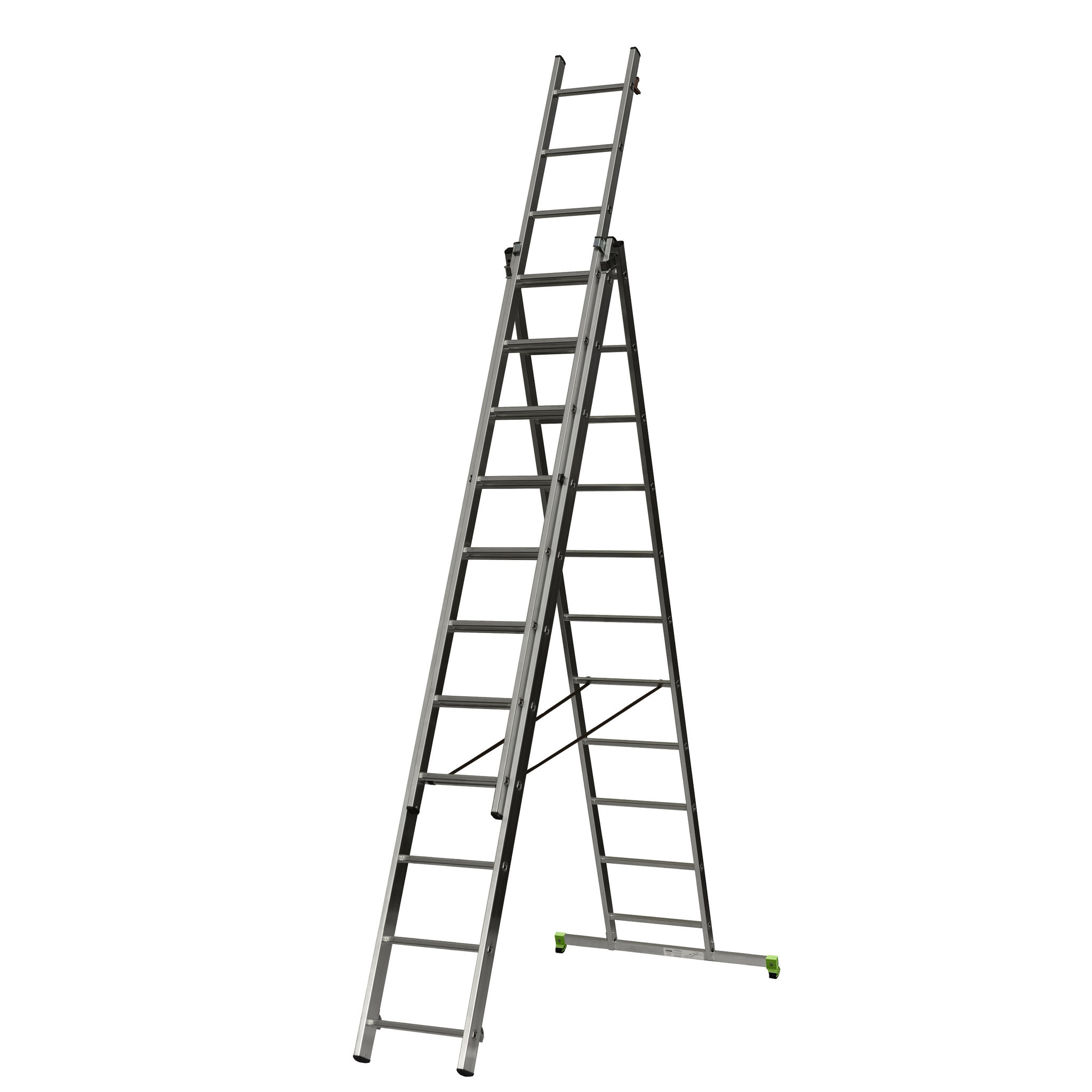 Voir la diapositive 2 : CENTAURE Echelle transformable 3 plans CLT3 3m15/6m50
