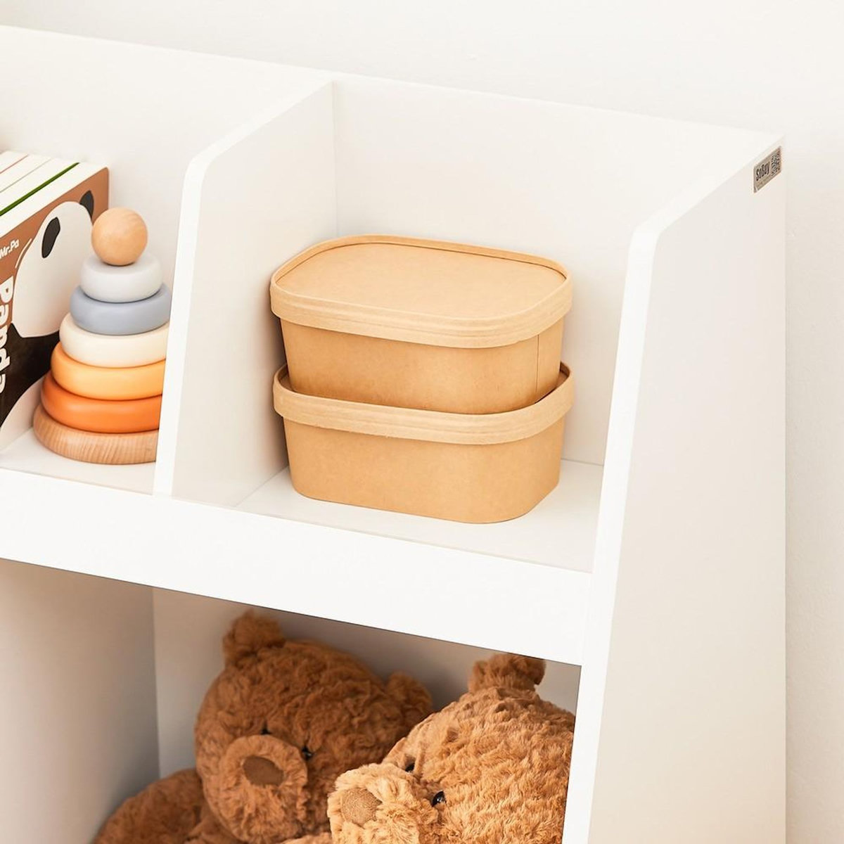 SOBUY SoBuy - Bibliothèque Enfant à une étagère - Nordique - KMB19