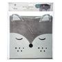 Voir la diapositive 2 : TOILINUX Lot de 2 Boîtes de rangement enfant design velours Douceur - L. 29 x l. 29 cm - Gris