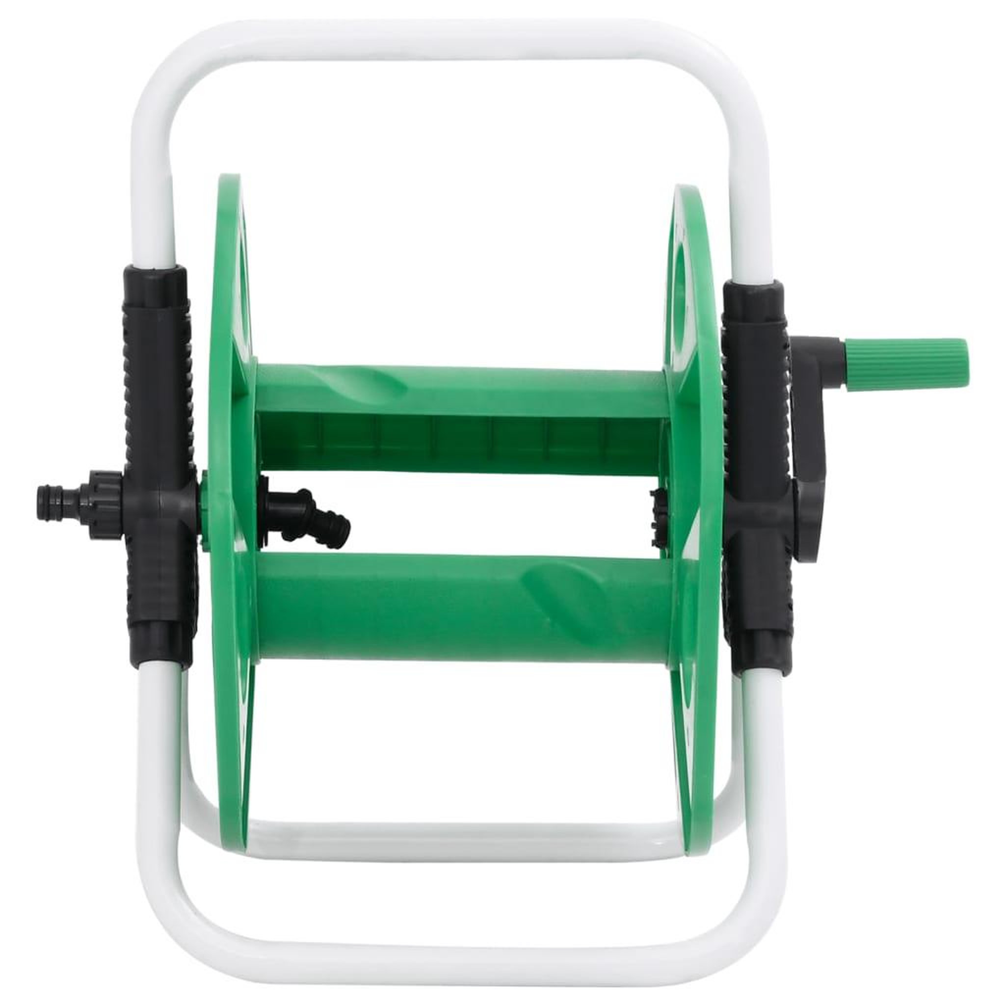 Voir la diapositive 3 : VIDAXL Enrouleur de tuyau vert sur pied pour tuyau de 45 m 1/2  acier