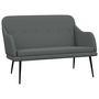 Voir la diapositive 2 : VIDAXL Banc Gris fonce 110x76x80 cm Tissu