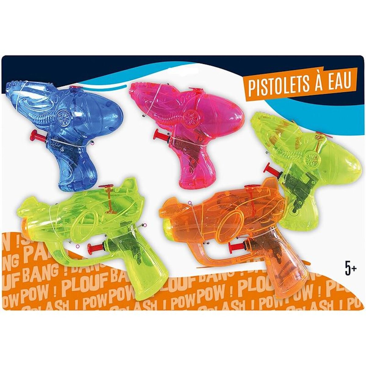 5 PISTOLETS EAU 11CM HKT150980