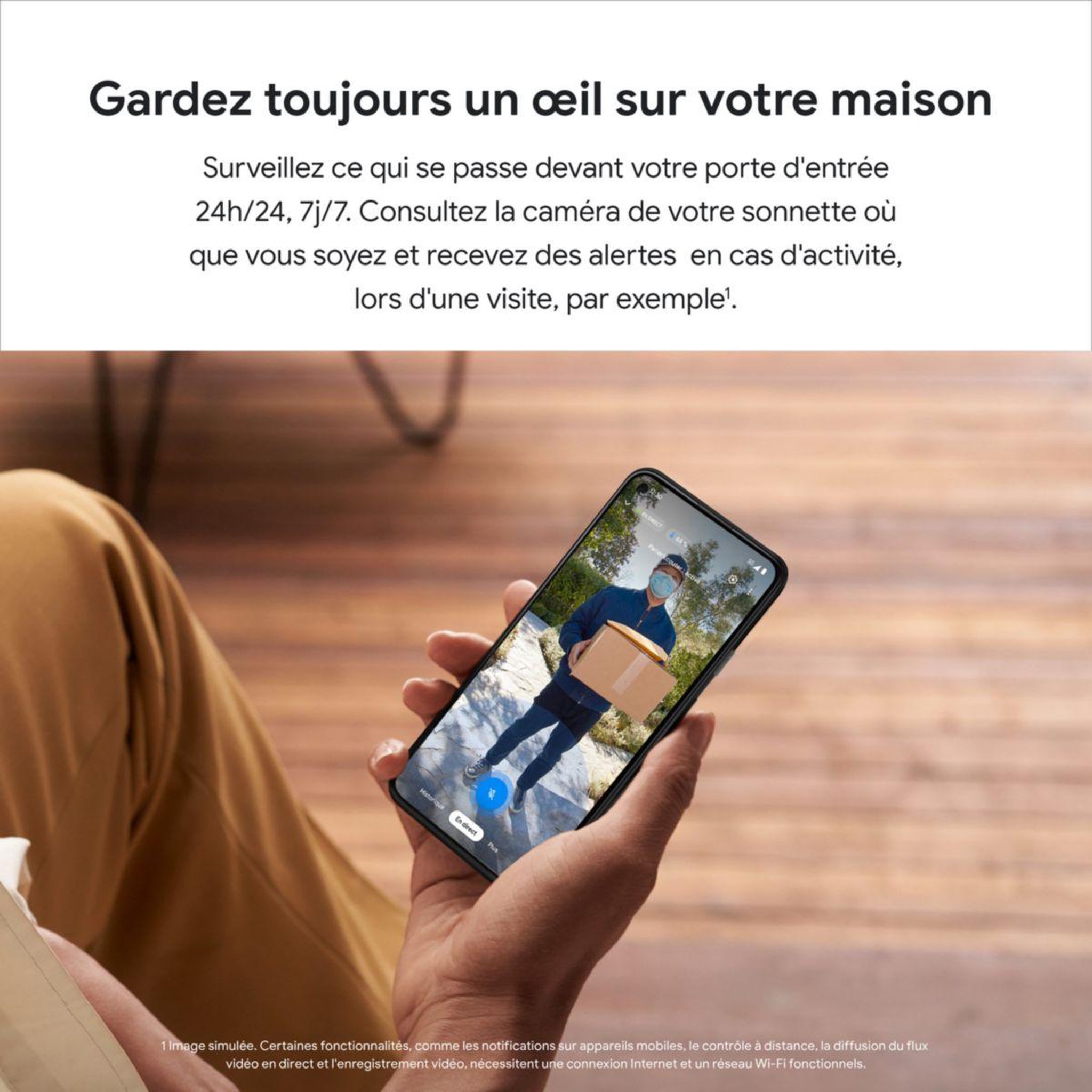 Voir la diapositive 3 : GOOGLE Sonnette connectée Nest Doorbell 2021