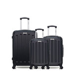 BLUESTAR BLUESTAR - LOT DE 3 - Valises weekend, cabine et cabine XXS MADRID. Coloris disponibles : Gris, Noir, Beige, Rose