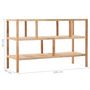 Voir la diapositive 6 : VIDAXL Etagere de salle de bain Bois de noyer massif 100x40x65 cm