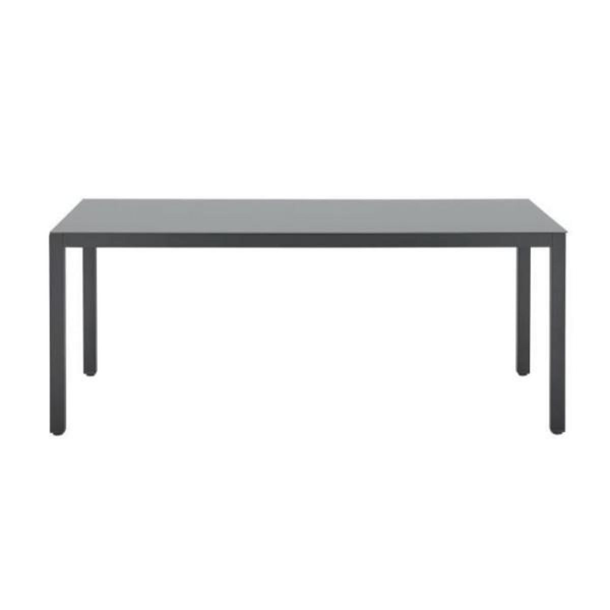 MARKET24 Ensemble table de jardin 6 personnes : Table + 6 chaises - Structure en aluminium - L180 x P 90 x H 72 cm - Gris anthracite