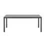 Voir la diapositive 2 : MARKET24 Ensemble table de jardin 6 personnes : Table + 6 chaises - Structure en aluminium - L180 x P 90 x H 72 cm - Gris anthracite