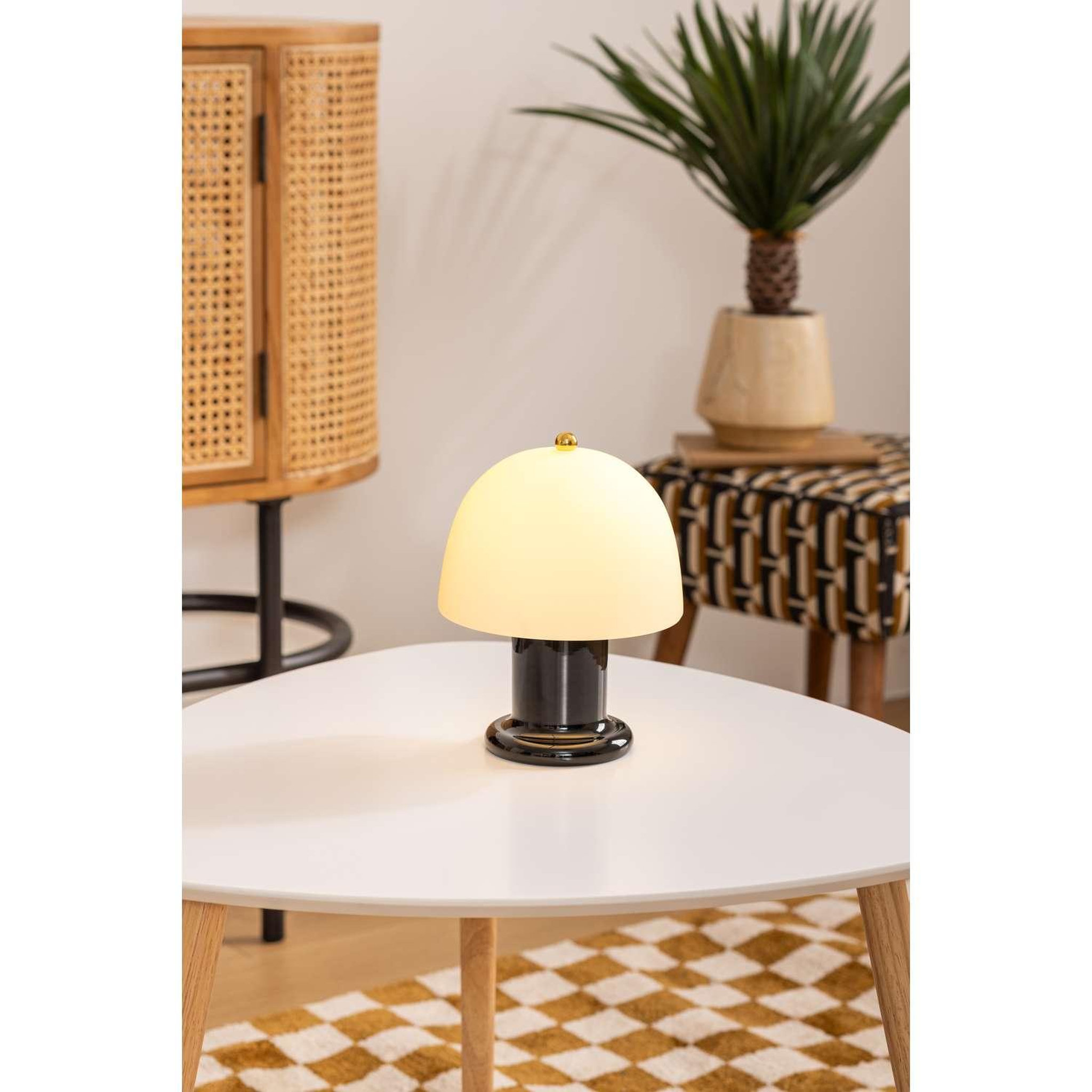 Voir la diapositive 4 : ATMOSPHERA Lampe led à poser seattle - h. 21 cm - noir