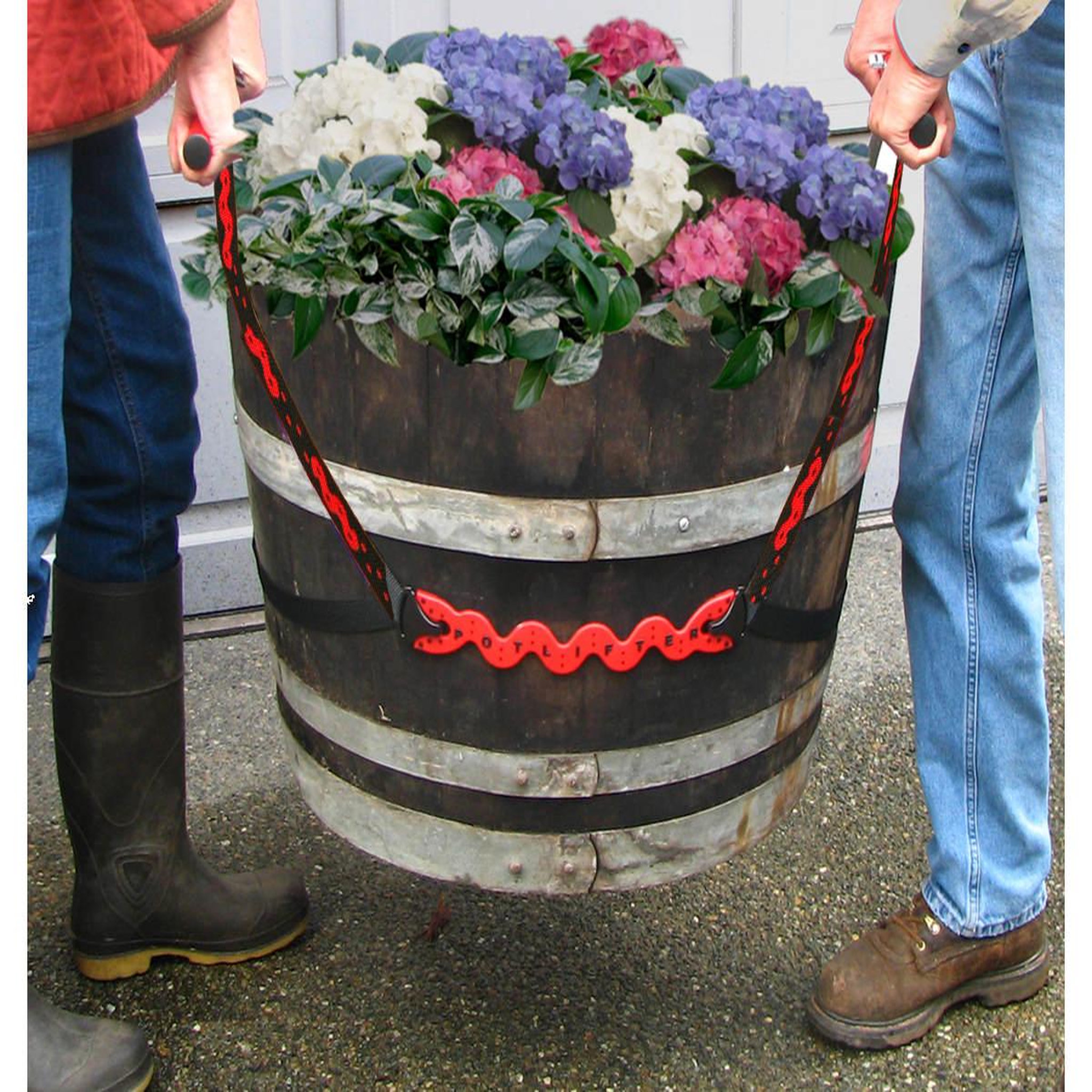 Voir la diapositive 2 : JARDIDECO Sangle de levage porte pot potlifter - garden equipment