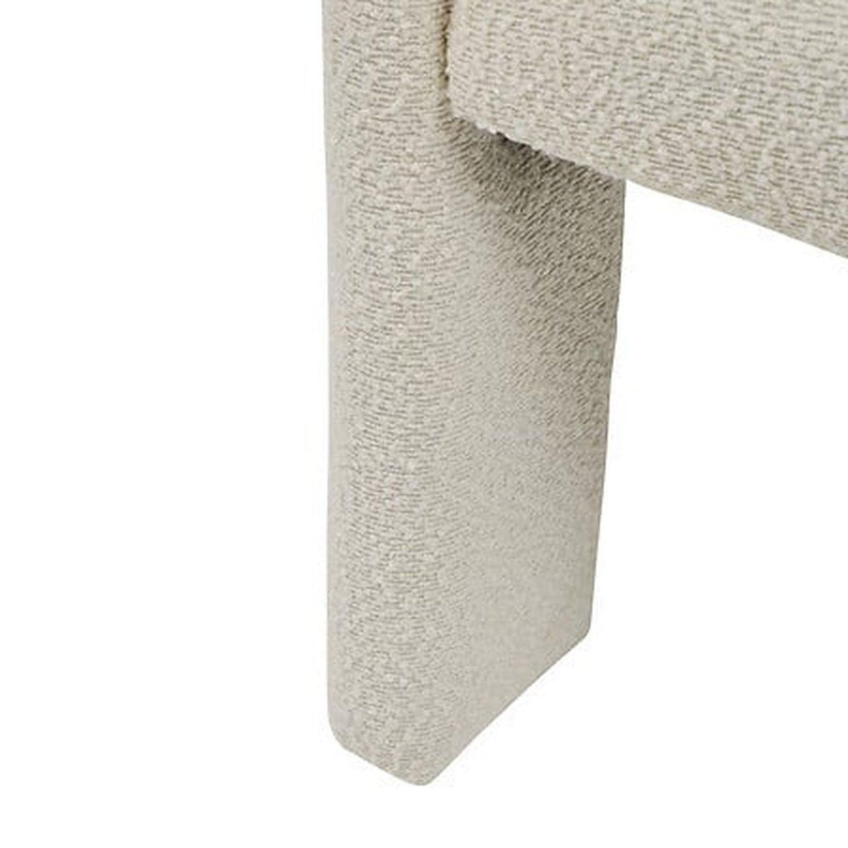 ATMOSPHERA Fauteuil à dîner en bouclette AMOS - Blanc