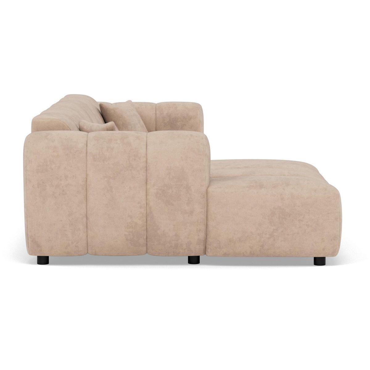 LISA DESIGN Curtis - canapé d'angle gauche 4 places en simili