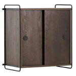 Paris Prix Étagère Murale 2 Portes  Paris  68cm Marron Foncé