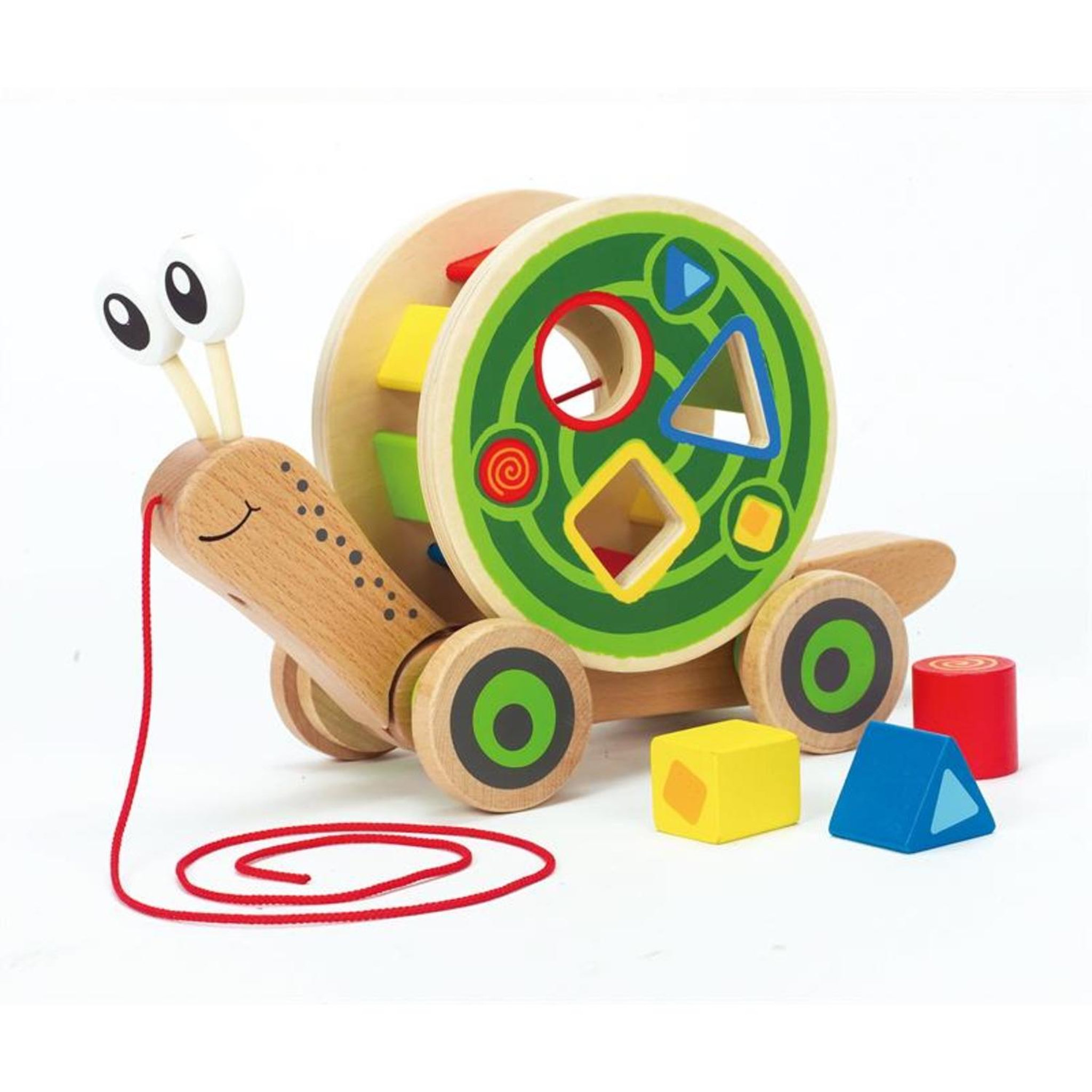 Voir la diapositive 3 : Hape Escargot roulant avec jeu de formes – hape