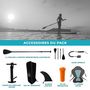Voir la diapositive 5 : ADRENALIN Paddle Gonflable 2 personnes TWO 12' 32'' 6'' (366x81x15cm) avec Pompe, 2 Pagaies, 2 sièges de kayak, Leash et Sac de Transport