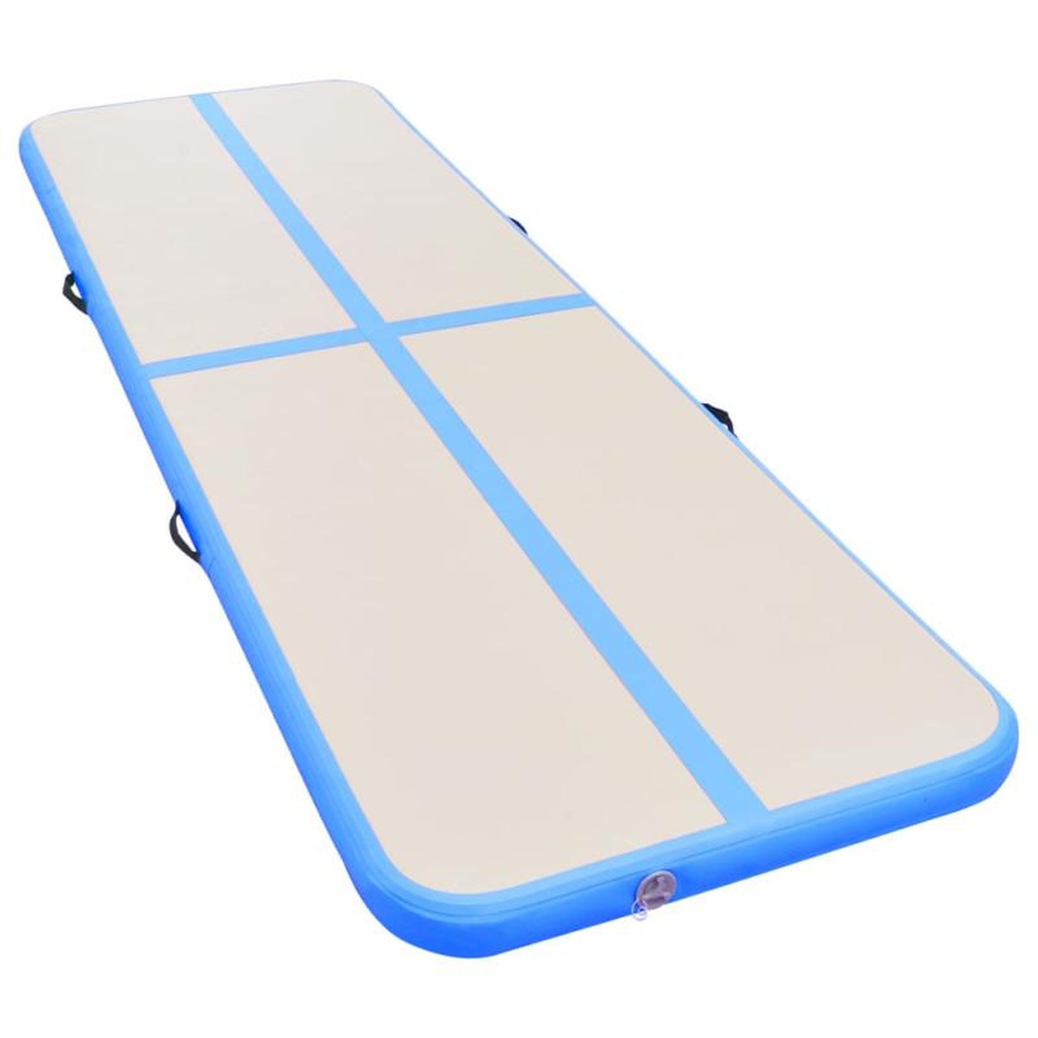 Voir la diapositive 3 : VIDAXL Tapis gonflable de gymnastique avec pompe 800x100x10cm PVC Bleu