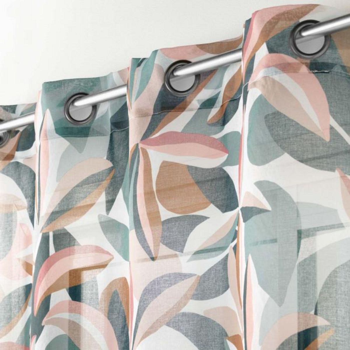 Paris Prix Rideau Voilage à Œillets  Lavinia  140x240cm Multicolore