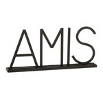 Paris Prix Mot Déco en Métal  Amis  48cm Noir