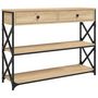 Voir la diapositive 2 : VIDAXL Table console chêne sonoma 100x28x75 cm bois d ingénierie