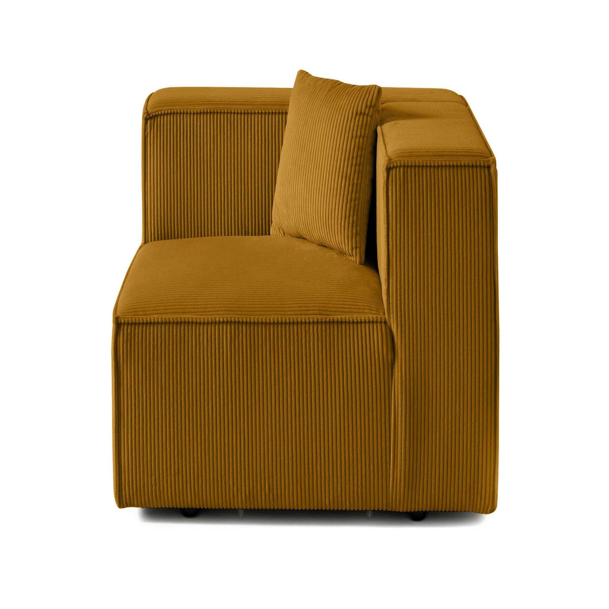 LISA DESIGN Arty - module d'assise gauche - en velours côtelé