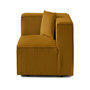 Voir la diapositive 5 : LISA DESIGN Arty - module d'assise gauche - en velours côtelé
