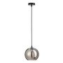 Voir la diapositive 1 : Paris Prix Lampe Suspension en Verre  Miroir  20cm Argent