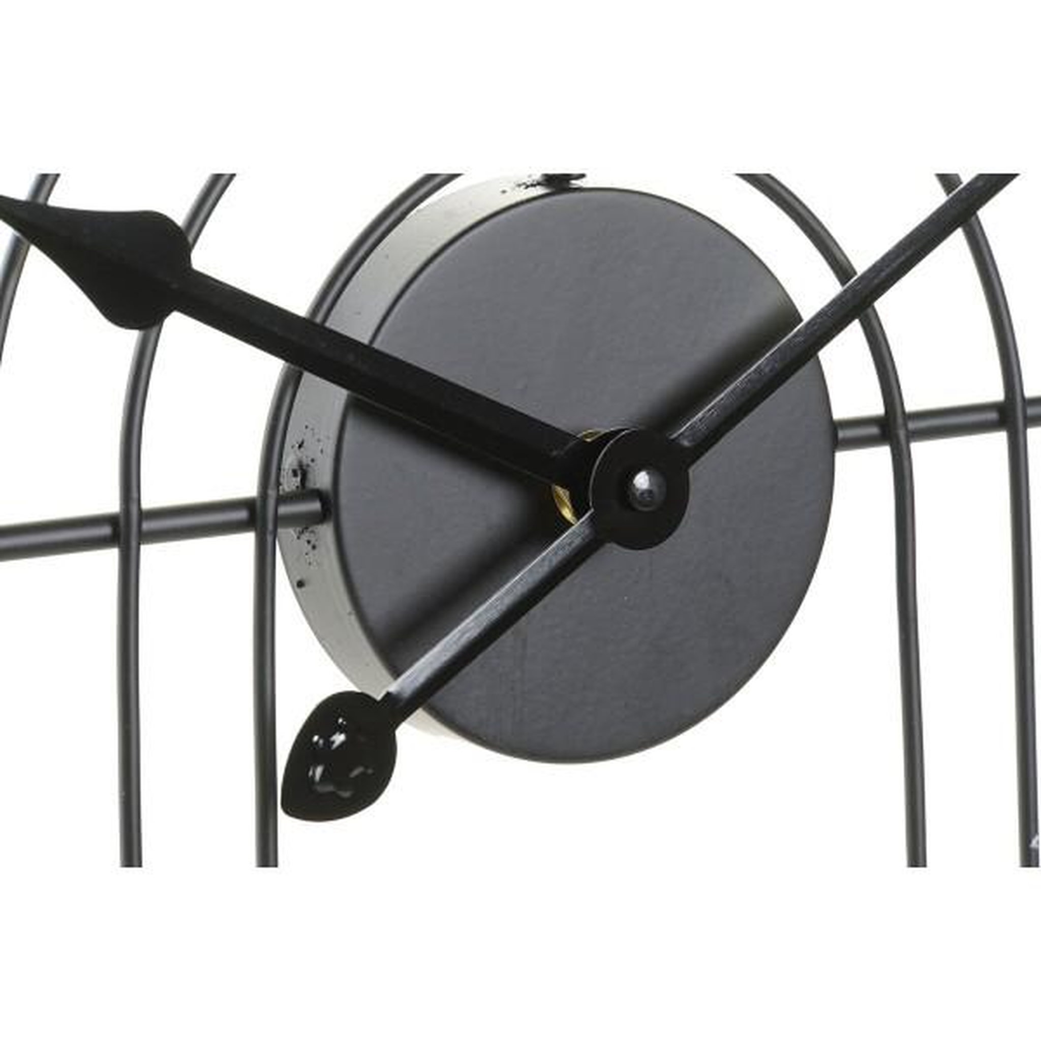 Voir la diapositive 2 : AAAAA Horloge Murale DKD Home Decor Noir Doré Métal Moderne 45 x 3 x 45 cm (2 Unités)