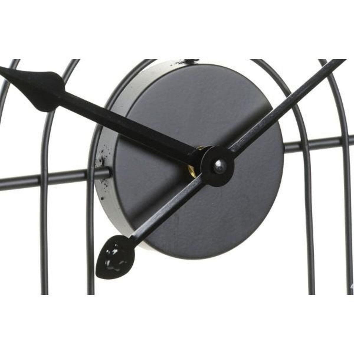AAAAA Horloge Murale DKD Home Decor Noir Doré Métal Moderne 45 x 3 x 45 cm (2 Unités)