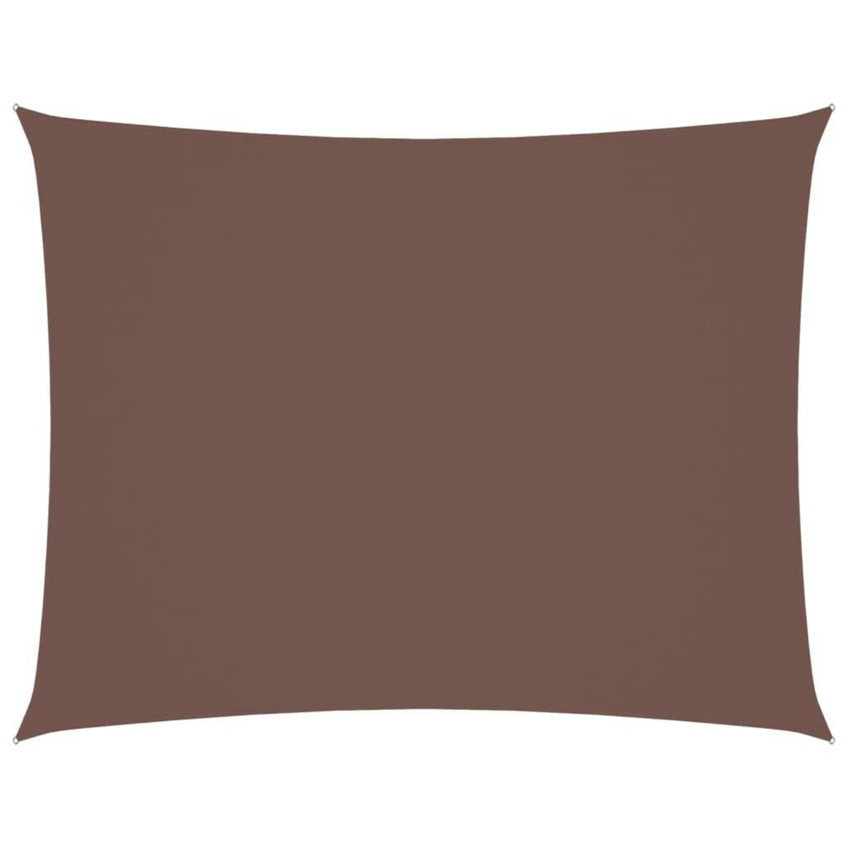 VIDAXL Voile de parasol tissu oxford rectangulaire 3,5x5 m marron