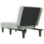 Voir la diapositive 5 : VIDAXL Chaise longue gris clair velours
