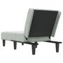 Voir la diapositive 5 : VIDAXL Chaise longue gris clair velours