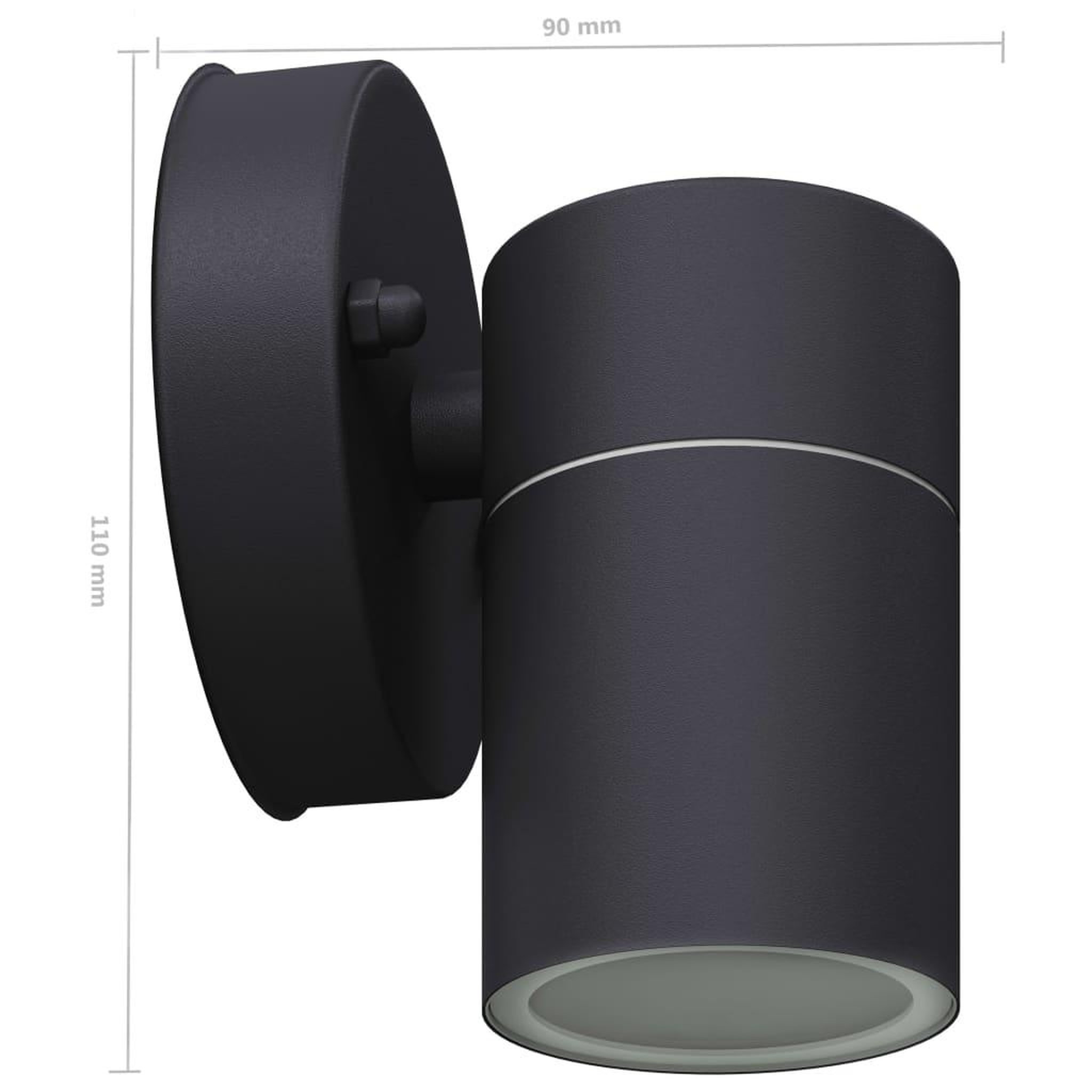 Voir la diapositive 6 : VIDAXL Applique murale LED d'exterieur 2 pcs Acier