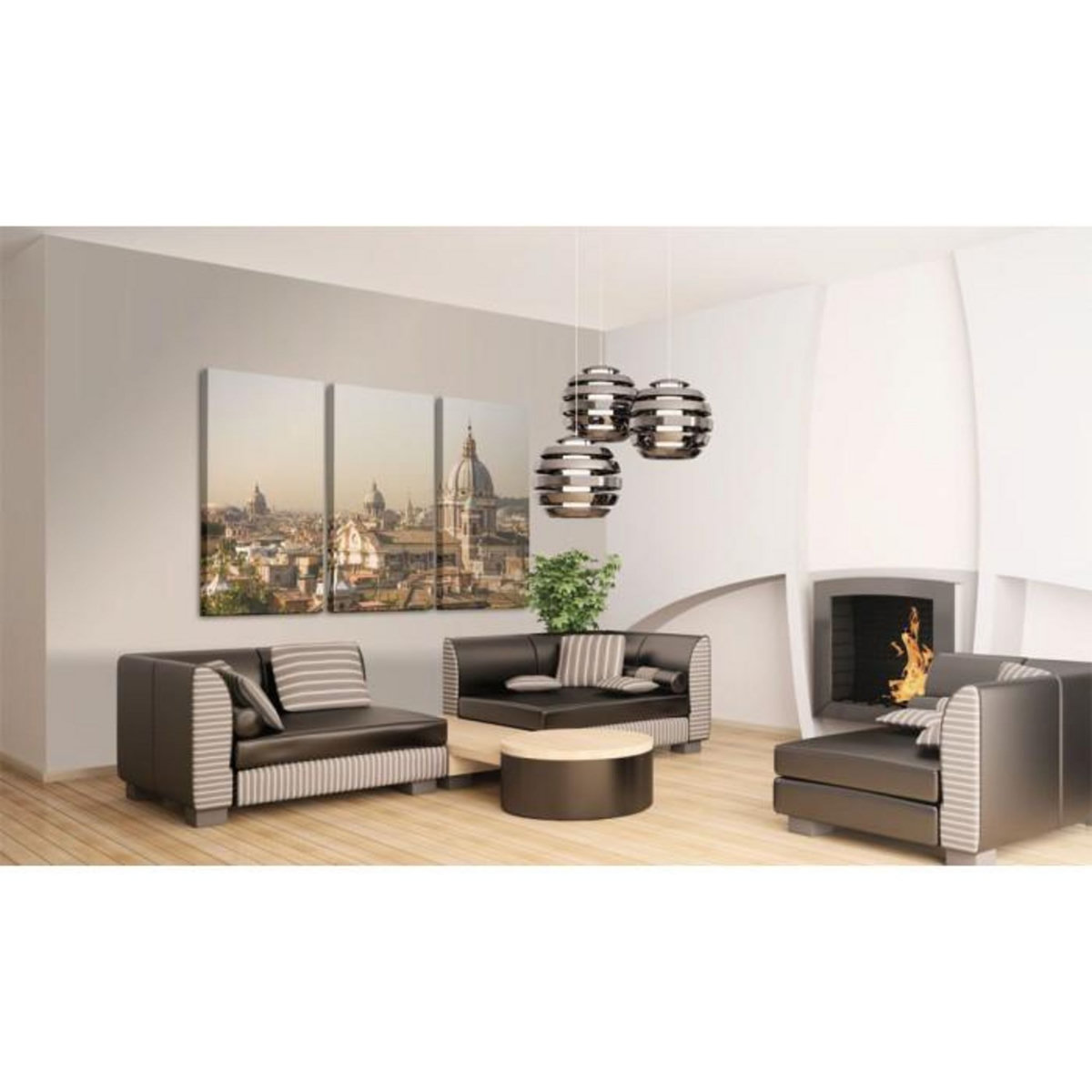 Paris Prix Tableau  Au dessus des Toits de la Ville Eternelle  40x60cm